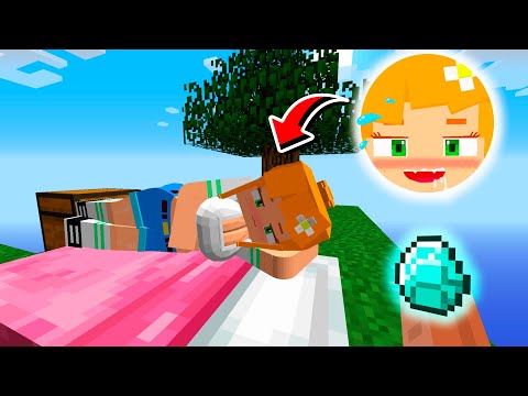 What Happens If You Give Jenny-Tyan an Diamond in Minecraft Skyblock?