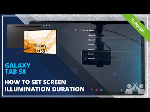 Samsung Galaxy Tab S8+, S8, S8 Ultra- How to change Screen Timeout • 📱 • 🔆 • ⏱ • Tutorial
