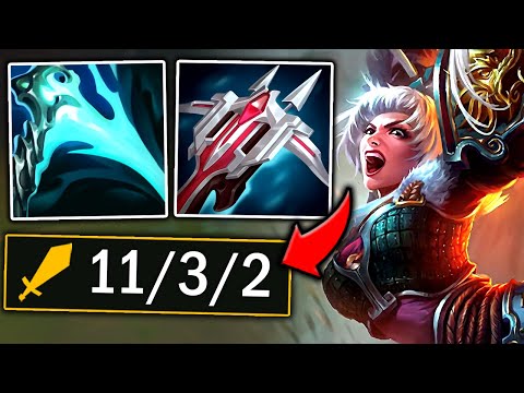 RIVEN BUT MY COMBO'S LOOK LIKE A GLITCH! (HUGE COMBO CRITS) - S12 Riven TOP Gameplay Guide