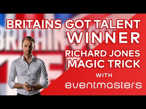 Britain's Got Talent WINNER - Richard Jones - Magic Trick with Eventmasters