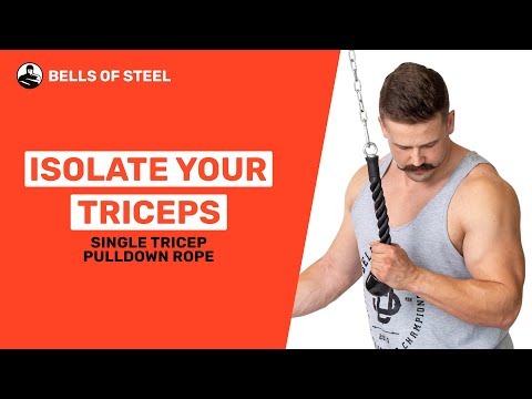 Tricep Pulldown Rope – Single Overview