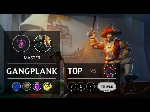 Gangplank Top vs Sion - EUW Master Patch 9.8