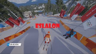 Steep (Español). PC (Windows 11). Asia. Juegos Olímpicos de Invierno. ESLALON (Dificultad Difícil)