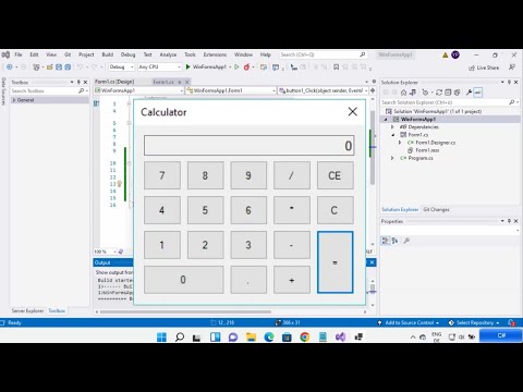 How to Create Simple C# Desktop Application? How to Design The Application in Visual Studio