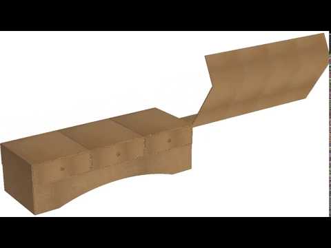 Mueble de cartón para TV PL 3009 2 2