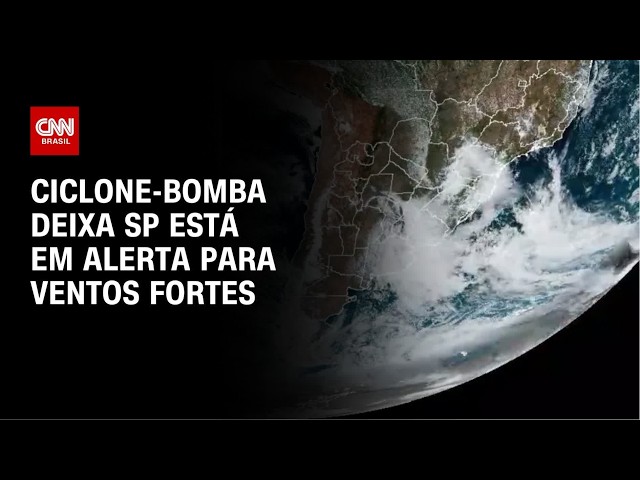 Ciclone-bomba: veja regiões com previsão de ventos fortes no estado de SP | LIVE CNN