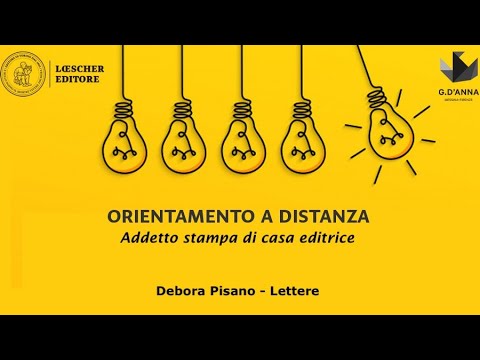 Orientamento a distanza - Addetto stampa di casa editrice