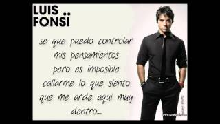 aunque estes con el luis fonsi letra