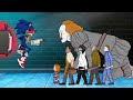 Sonic EXE Vs IT Pennywise Jason Voorhees Michael Myers Jeff The Killer Leatherface Chucky