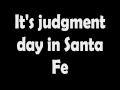 Jon Bon Jovi Santa Fe with lyrics on screen 