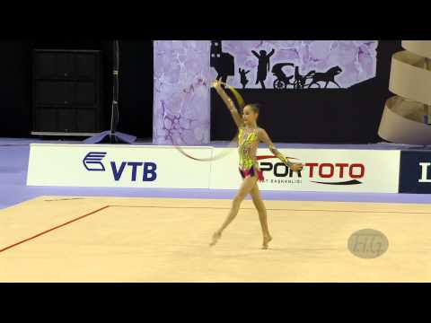 SARYBAY Aldana (KAZ) - 2014 Rhythmic Worlds, Izmir (TUR) - Qualifications Hoop