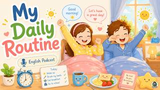 Talking About Daily Routine ☀️☕🌙 Daily English Conversation Practice | English Podcast