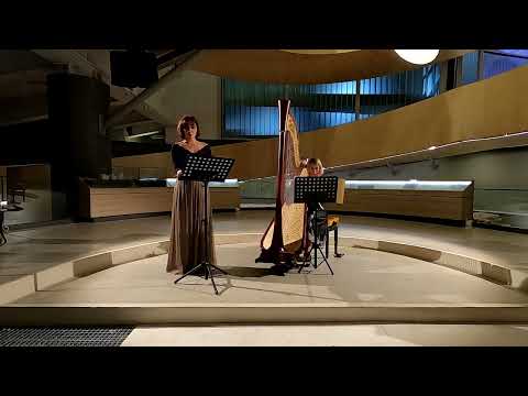 La lettre du jardinier- Marcel Tournier   Evgenia Ralcheva, Soprano Gabriella Garcia, Harp