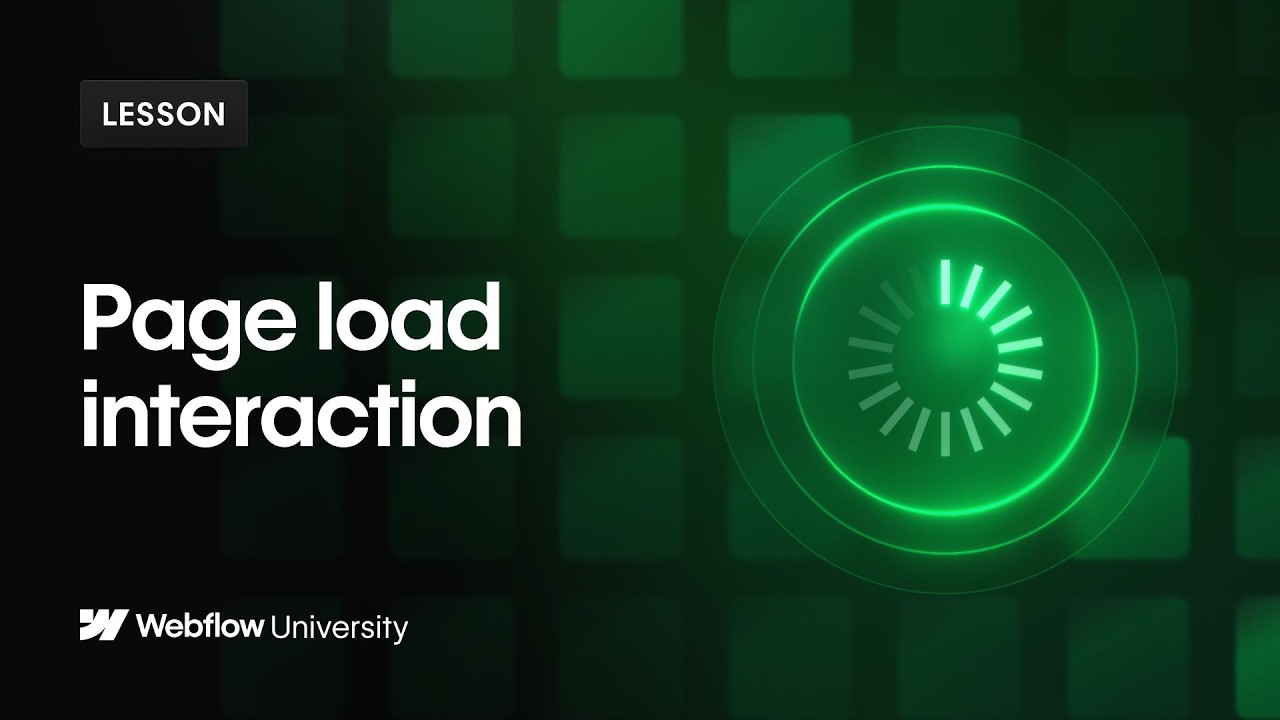 Page load interaction powered by GSAP – Webflow tutorial