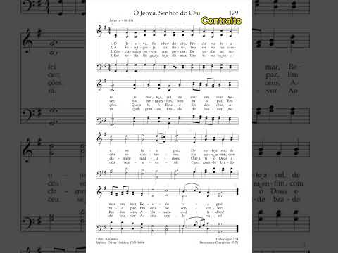 Ó Jeová, Senhor do Céu | Contralto 🎹