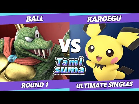 TAMISUMA 232 Round 1 - Ball (K Rool) Vs. Karoegu (Pichu) SSBU Smash Ultimate