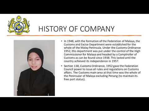 NUR JAMILIN RASHIDA BINTI SHAARI (17070332) ESTÁGIO NO DEPARTAMENTO DE ALFÂNDEGA REAL DA MALÁsia