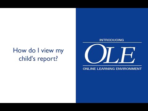 How do I view my child's report?