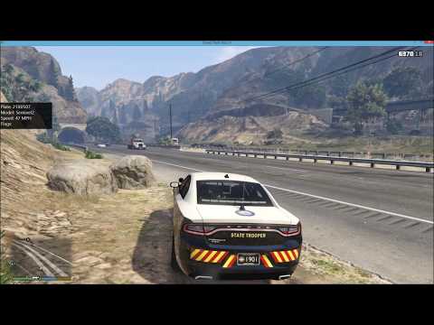 GTA 5 LSPDFR Highway Patrol #4 State Trooper Running Radar!
