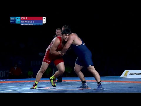 GOLD GR - 120 kg: Z. PATARIDZE (GEO) df. R. KIM (KGZ) by VPO1, 6-2