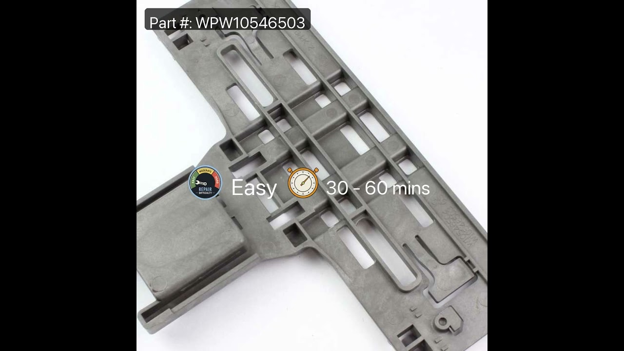Replacing the Dishwasher Upper Rack Adjuster