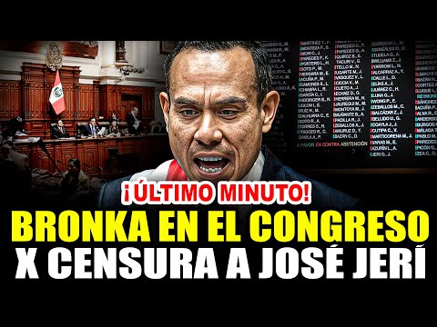 🔴¡ÚLTIMO MINUTO! JOSÉ JERÍ RESPONDE AL CONGRESO ANTE POSIBLE CĘNSURA POR REUNIONES 'CHIFAGATE'