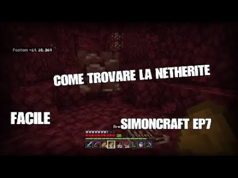 COME TROVARE DELLA NETHERITE SU MINECRAFT! SimonCraft ep7