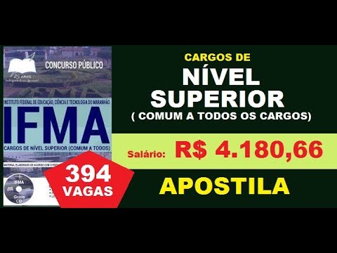 Apostila Concurso IFMA MA 2018 Cargos de Nível Superior  (Comum a Todos Cargos)
