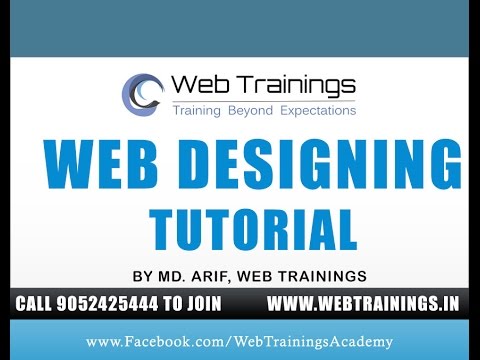 Web Designing Tutorial - Web Designing for Beginners Demo ...