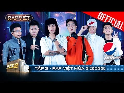 Rap Việt Mùa 3 - Tập 3: HIEUTHUHAI xuất hiện, HURRYKNG Mikelodic đốt cháy sân khấu | Rap Việt 2023