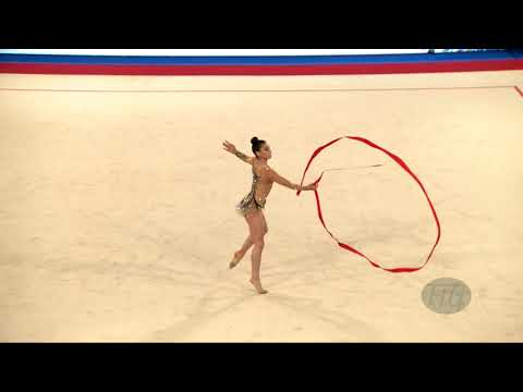 JANASHVILI Nutsa (GEO) - 2019 Rhythmic Junior Worlds, Moscow (RUS) - Qualifications Ribbon