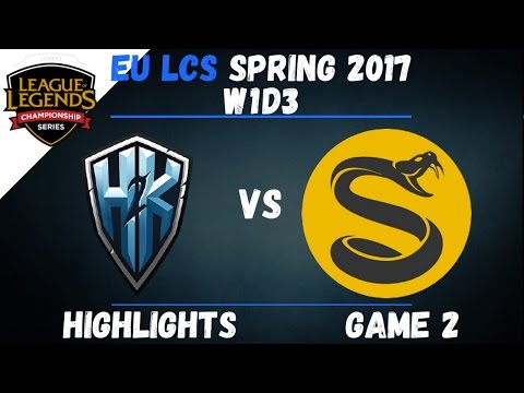 H2K vs SPY Highlights Game 2 EU LCS 2017 Spring W1D3 H2K vs Splyce