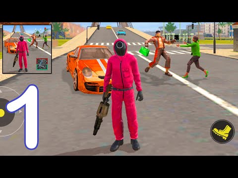 Squid Worker Rope Hero Vegas - Android Gameplay Walkthrough Part 1 GTA Mode