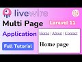 Laravel Livewire Multi Page App In Minutes Full Tutorial HINDI