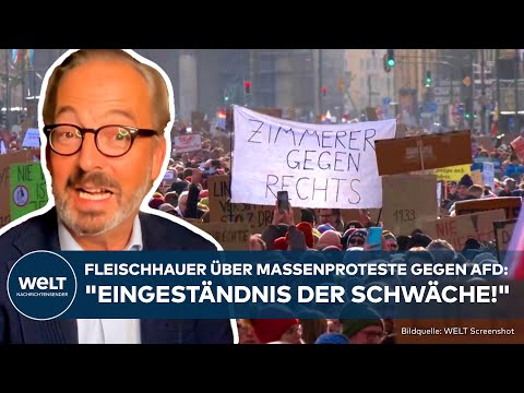 Video Thumbnail: DEUTSCHLAND: "Eingeständnis der Schwäche!" - Fleischhauer über Massenproteste gegen die AfD!