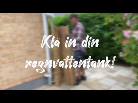 Klä din regnvattentank med bambu