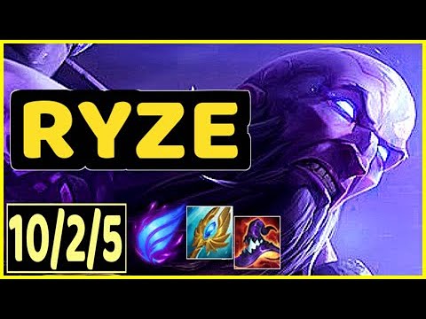 RYZE VS SINGED - 10/2/5 KDA TOP GAMEPLAY