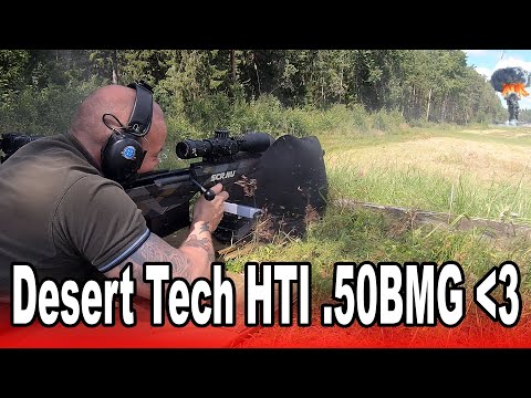 Desert Tech HTI 50BMG sniper rifle test