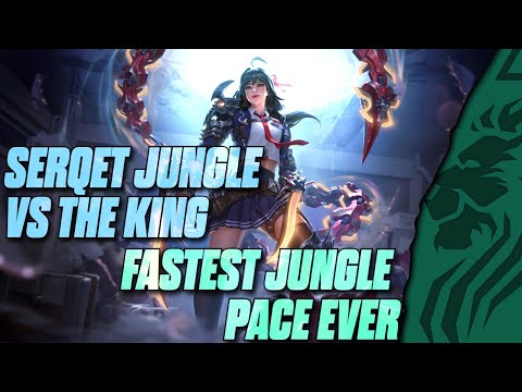SERQET JUNGLE VS THE KING FASTEST JUNGLE PACE EVER!