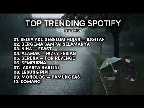 TOP TRENDING SPOTIFY INDONESIA 2025 || IDGITAF - SEDIA AKU SEBELUM HUJAN