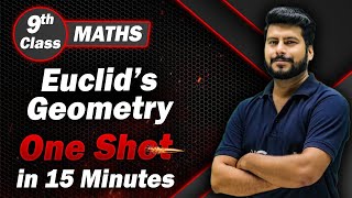 Euclid's geometry Class 9 One Shot Revision in 15 Min | Class 9 Maths Chapter 5