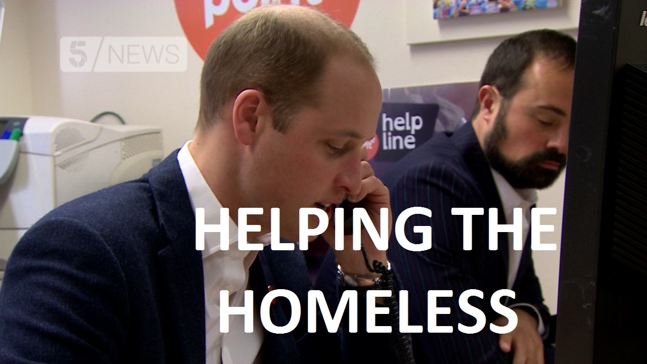 Prince William's helping hand for young and homeless