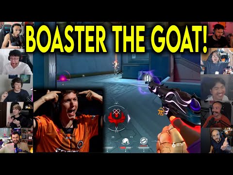 Valorant Streamers Reacts To FNC Boaster Insane 1v2 CLUTCH Against RRQ In VCT Champions 2025