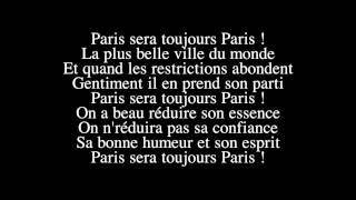Zaz   Paris sera toujours Paris   (LYRICS / PAROLES )