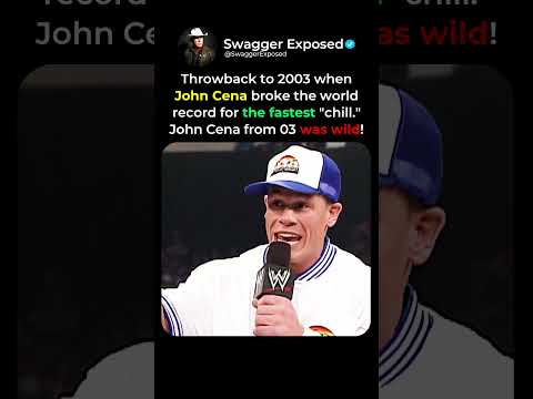 When John Cena Broke The World Record For The Fastest “Chill” 🎤😂
