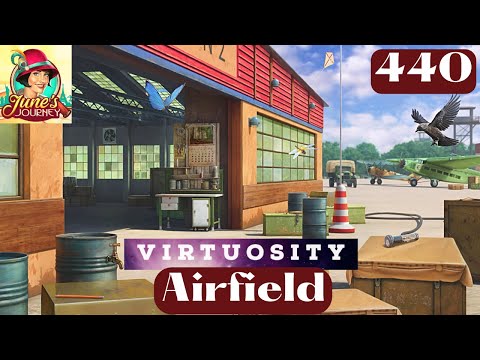JUNE'S JOURNEY 440 | AIRFIELD (Hidden Object Game ) *Full Mastered Scene*