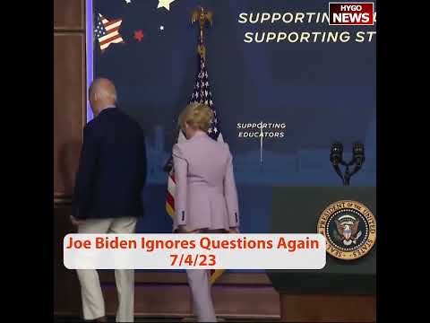 Joe Biden Ignores Questions Again