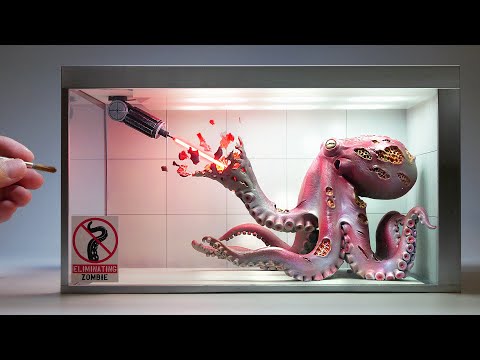 How to make a Zombie Octopus in the Laboratory Diorama