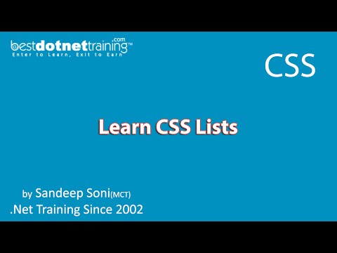 CSS Tutorial for Beginners | How to create List and Tables in CSS