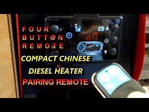 Compact Chinese Diesel Air Heater - 4 button remote